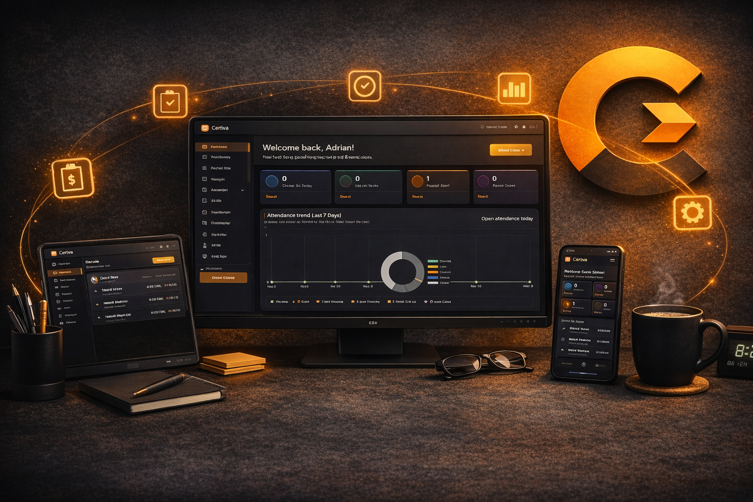 Real-time workforce status at a glance